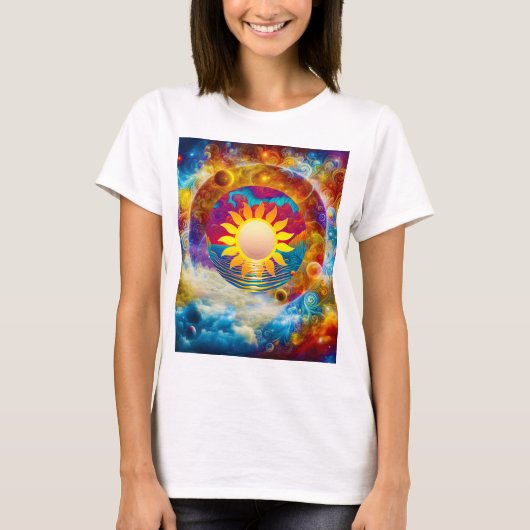 kosmische zon t-shirt (Voorkant)
