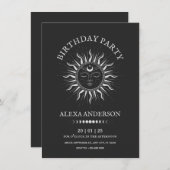 Kosmische zon tarot mystieke verjaardag kaart (Voorkant / Achterkant)