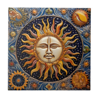 kosmische zon tegeltje