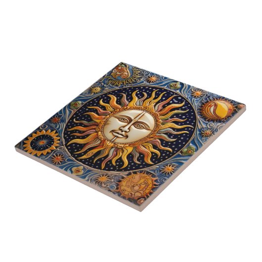 kosmische zon tegeltje (Zijkant)