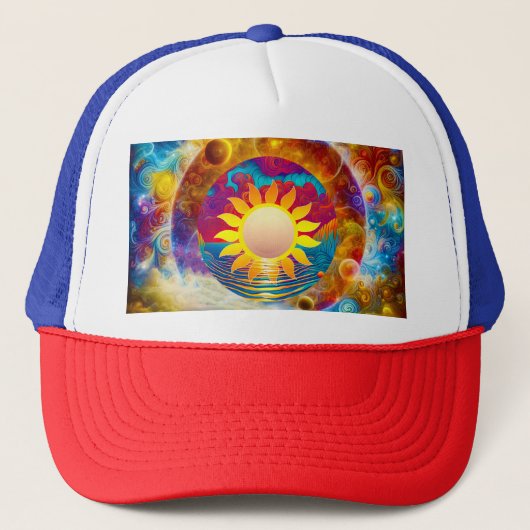 kosmische zon trucker pet (Voorkant)