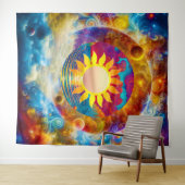 Kosmische Zon Wandkleed (In Situ (horizontaal))