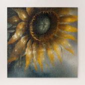 Kosmische Zonnebloem - AI Fantasie Digitale Kunstp Legpuzzel (Horizontaal)