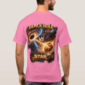 Kosmische Zwaartekrachtbotsing. T-shirt (Achterkant)
