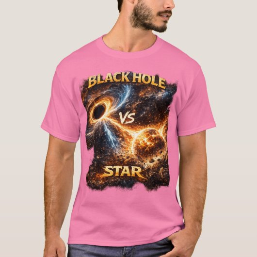 Kosmische Zwaartekrachtbotsing. T-shirt (Voorkant)