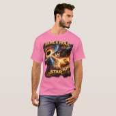 Kosmische Zwaartekrachtbotsing. T-shirt (Voorkant volledig)