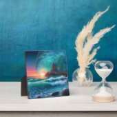 Kosmische zwellingen zeegezicht fotoplaat (Insitu)