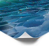 Kosmische zwellingen zeegezicht perfect poster (Hoek)