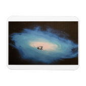 Kosmische zwemmer koelkastmagneet magneet (Horizontaal)