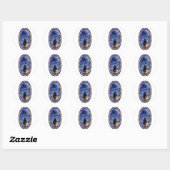 Kosmische Zwervers Ronde Sticker (Vel)