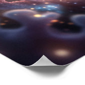 Kosmisches Zeepaardnevelrif Poster (Hoek)