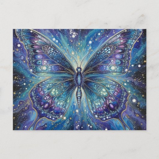 KosmischeVlinderFantasy Briefkaart (Voorkant)