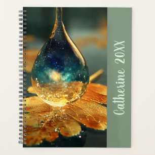 Kosmiske ruimte Elegante vrouwelijke botanische na Planner