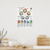 Kosmologie van de vijf elementen kenmerken poster (Keuken)
