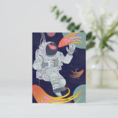 Kosmonaut Briefkaart (Staand voorkant)