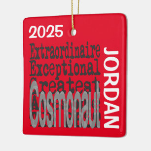 Kosmonaut Buitengewoon DOUANE Keramisch Ornament