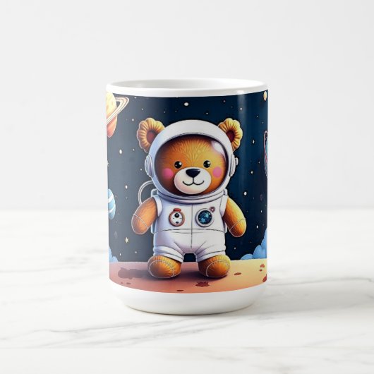 Kosmonaut Knuffel Beer Koffiemok (Center)