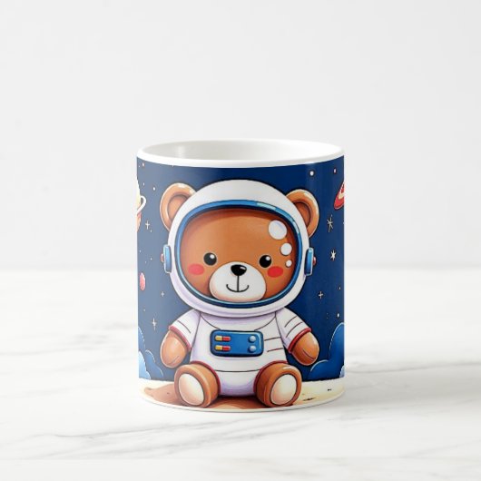 Kosmonaut Knuffelbeer Dromen Koffiemok (Center)