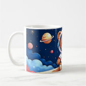 Kosmonaut Knuffelbeer Dromen Koffiemok (Links)