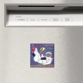 Kosmonaut Radio Magneet Werk Harder kameraad (Insitu (Vaatwasser))