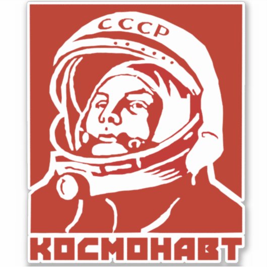 KOSMONAUT STICKER (Voorkant)