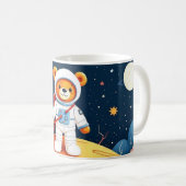 Kosmonaut Teddy Glowscape Koffiemok (Voorkant rechts)