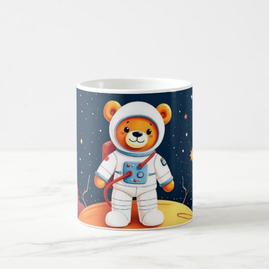 Kosmonaut Teddy Glowscape Koffiemok (Center)
