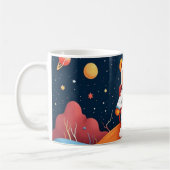 Kosmonaut Teddy Glowscape Koffiemok (Links)