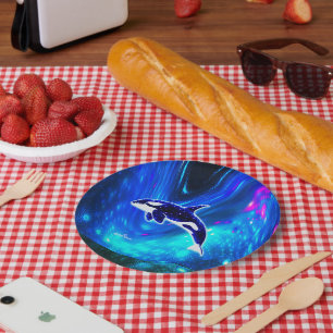 Kosmonautische Orka Papieren Bordje