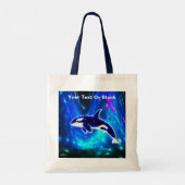 Kosmonautische Orka Tote Bag (Achterkant)