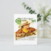  Kosmopolitan Magazine Hoesje (Cowgirl) Briefkaart (Staand voorkant)