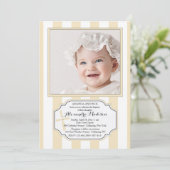 Kosmopolitische religieuze foto-uitnodiging kaart (Staand voorkant)