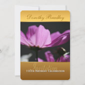 Kosmos 100e verjaardag viering aangepaste uitnodig kaart (Voorkant)