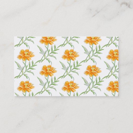 Kosmos aster boer / bloementeler visitekaartjes (Achterkant)