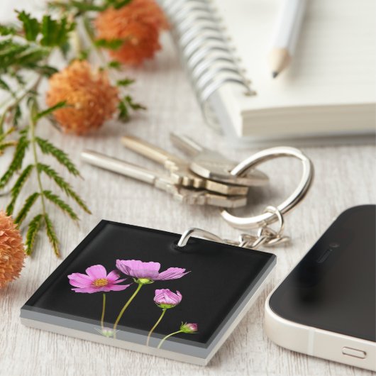 Kosmos bij nacht sleutelhanger (Voorkant Rechts)