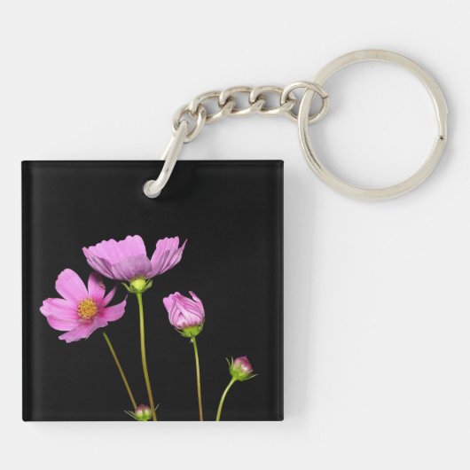 Kosmos bij nacht sleutelhanger (Achterkant)