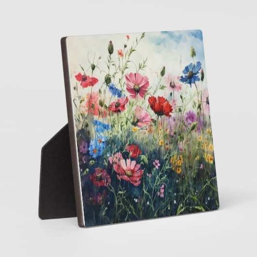 Kosmos bloeit van dichtbij fotoplaat (Voorkant)