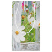 Kosmos bloemen in hek klein cadeauzakje (Voorkant)