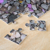 Kosmos bloemen met steentjes Op een Legpuzzel (Zijkant)