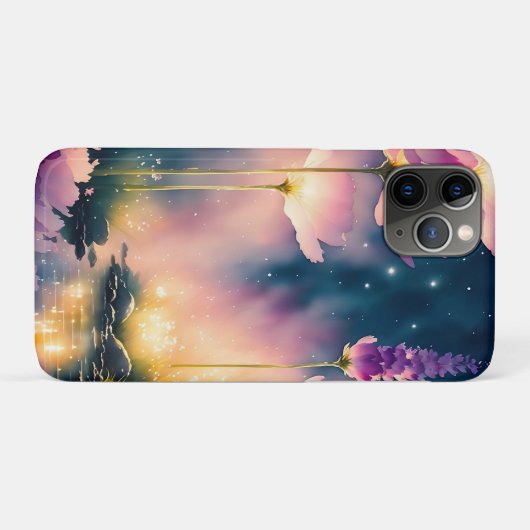 Kosmos bloesems kunstwerk Case-Mate iPhone case (Achterkant (horizontaal))
