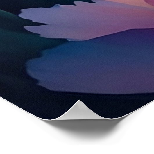 Kosmos bloesems kunstwerk poster (Hoek)