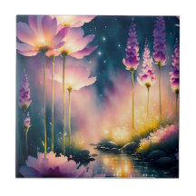 Kosmos bloesems kunstwerk