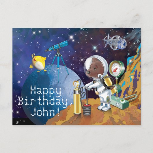 kosmos briefkaart (Voorkant)