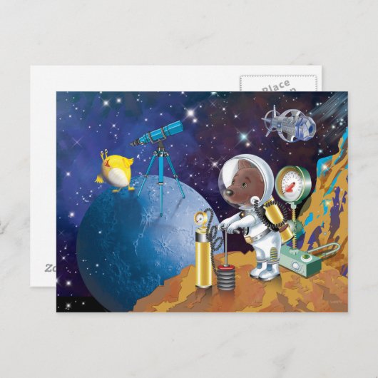 kosmos briefkaart (Voorkant / Achterkant)