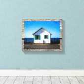 Kosmos Cottage and Weathered Wood op Canvas Afdruk (Insitu (Houten vloer))