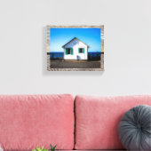 Kosmos Cottage and Weathered Wood op Canvas Afdruk (Insitu (Woonkamer))