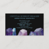 * Kosmos Edelsteen Waterverf Gem Universe Kristall Visitekaartje (Achterkant)