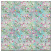 Kosmos en wilde bloemen stof (Swatch)