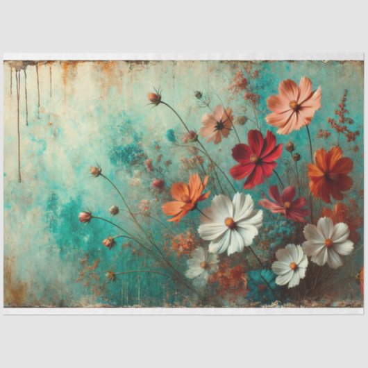 Kosmos Flora en Fauna Decoupage Tissuepapier (Voorkant)