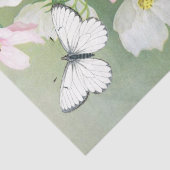 Kosmos Flower Butterfly  Floral Decoupage Tissuepapier (Detail)